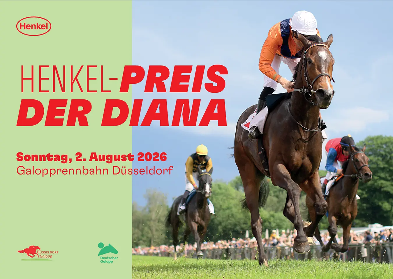 Plakat für den Henkel Renntag Preis der Diana 2026